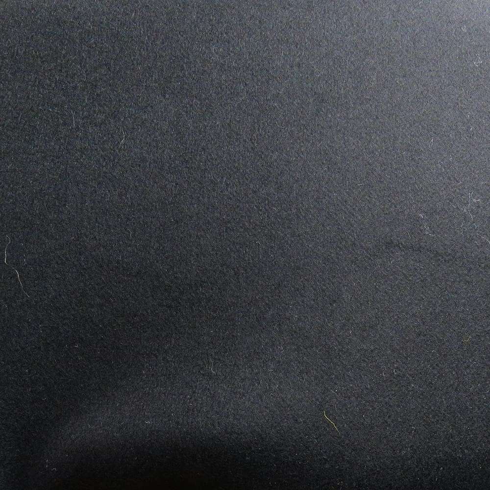 Sort Charcoal Kraftig Melton Frakkeuld Made in England Deadstock - Billede 2